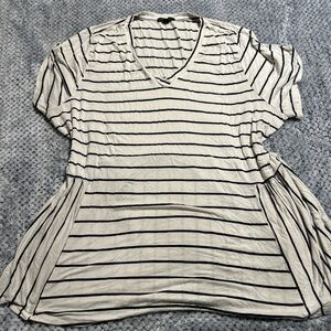 Striped V-Neck Women's Top